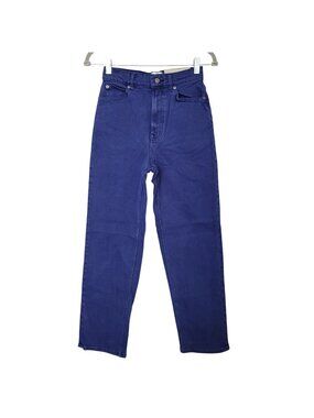 Everlane The Way High Jean Womens Size 25T Blue Straight Leg Organic Cotton